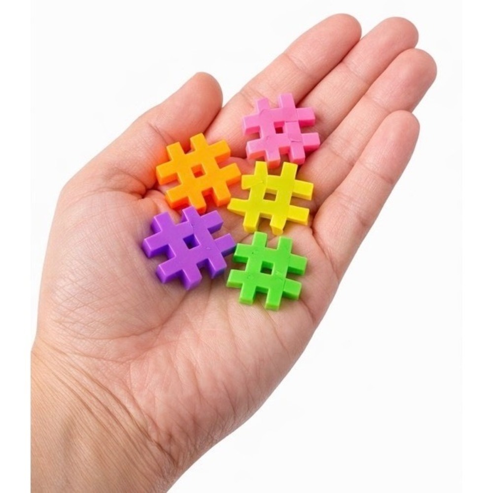 5 Pack Building Blocks Toy Tubes 72pc Each Neon Interlocking Kids STEM Set - Picture 6 of 6